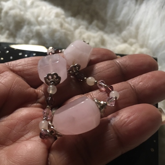 Rose Quartz Stretch bracelet - Picture 4 of 6